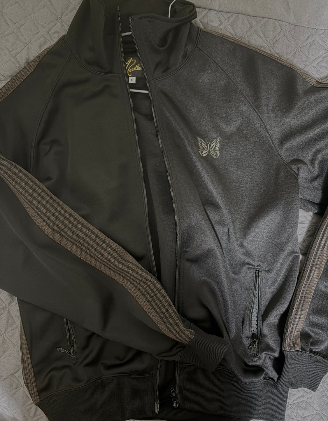 니들스 트랙자켓 폴리 스무스 블랙 져지 크림 구매 상품이미지1