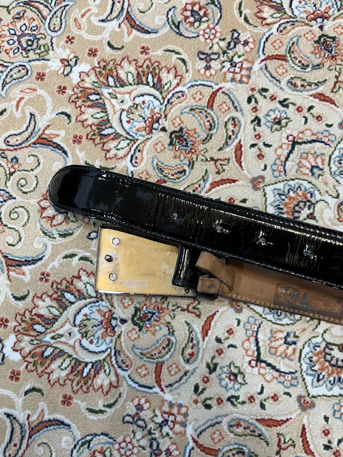 돌체엔가바나 우먼즈 페이턴트 레더 벨트 상품이미지4