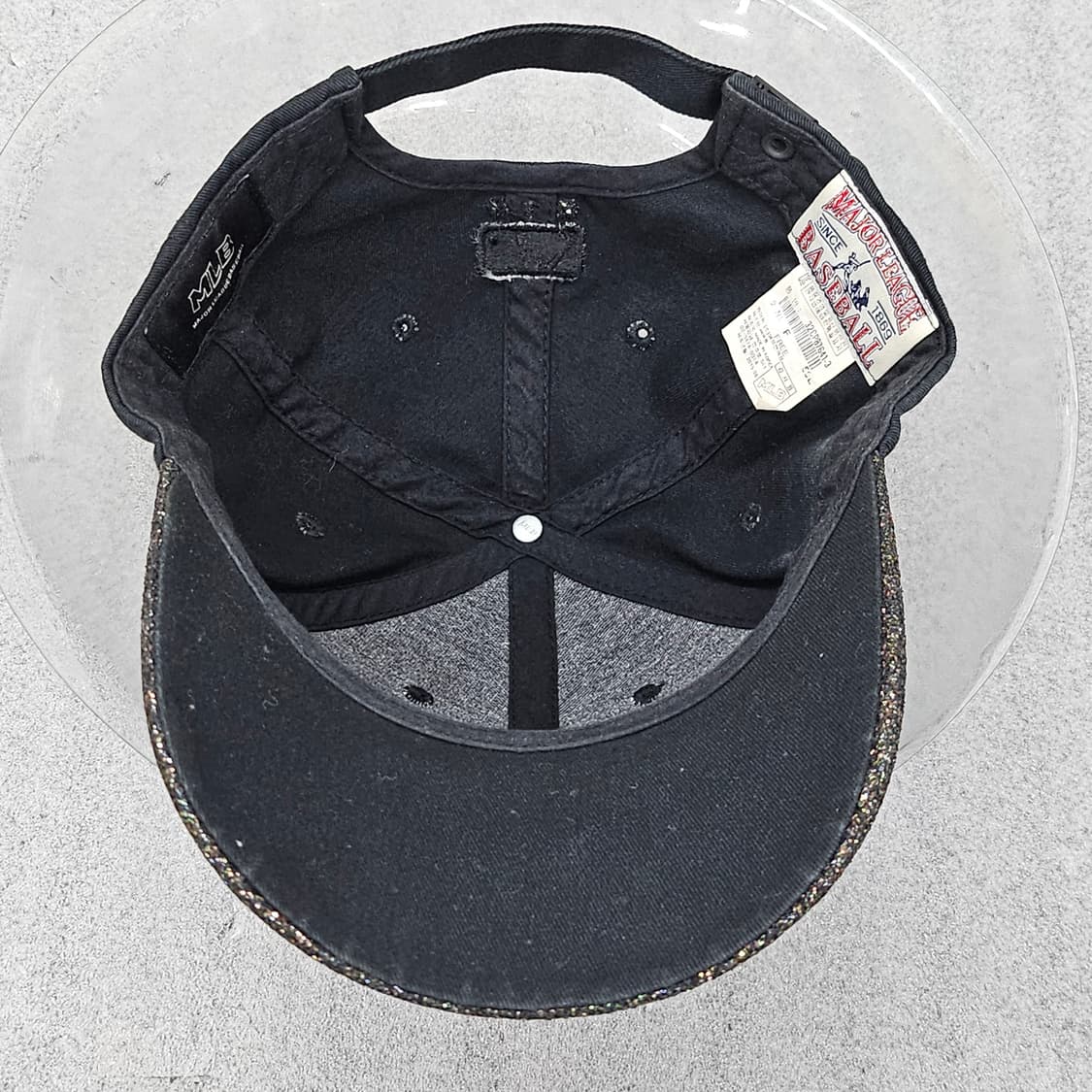 MLB 뉴욕 양키스 정품 글리터 볼캡 블랙 상품이미지7