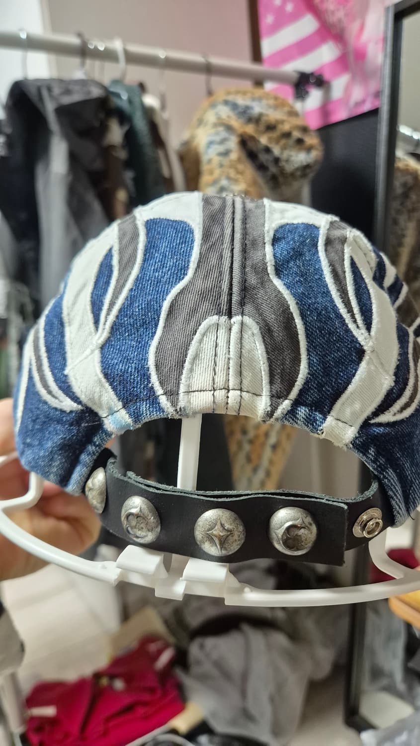 떠그클럽 불모자 쵸퍼 플레임 볼캡 블루 상품이미지3