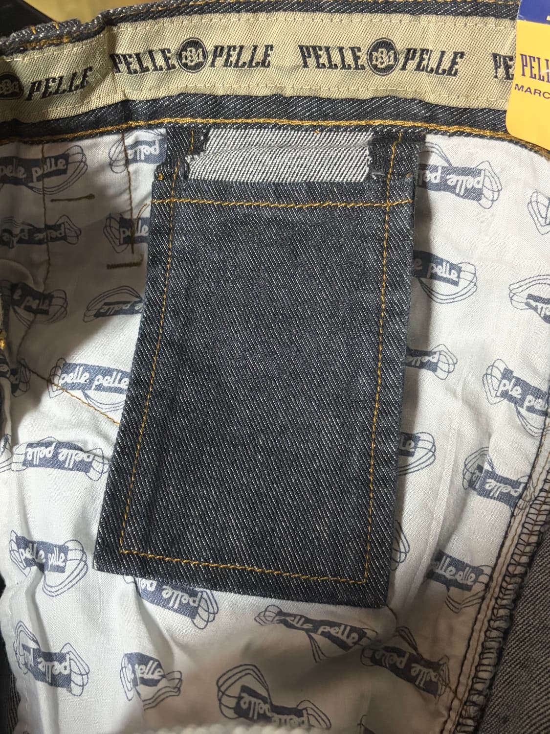 90. 펠레펠레 울트라 블루 진 흑청 데님 버뮤다 팬츠 데드스탁 상품이미지8