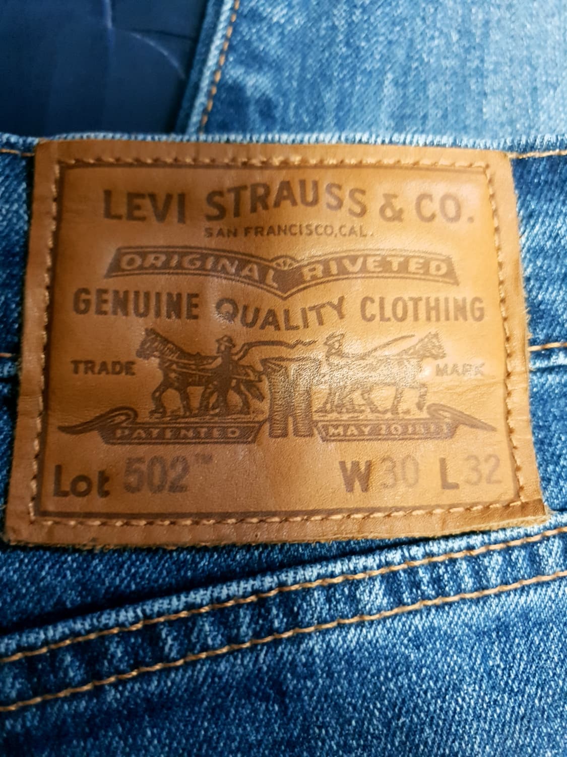 리바이스 502 빅E 테이퍼드 프리미엄 워싱 스트레치 데님팬츠 (30) 상품이미지4