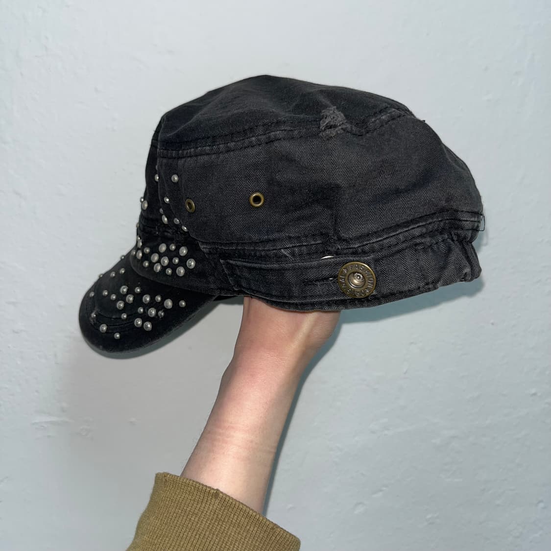 빈티지 비즈 포인트 캡 상품이미지5