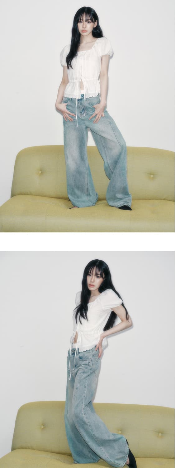 레이브 Lace Square Neck Blouse 
 상품이미지4