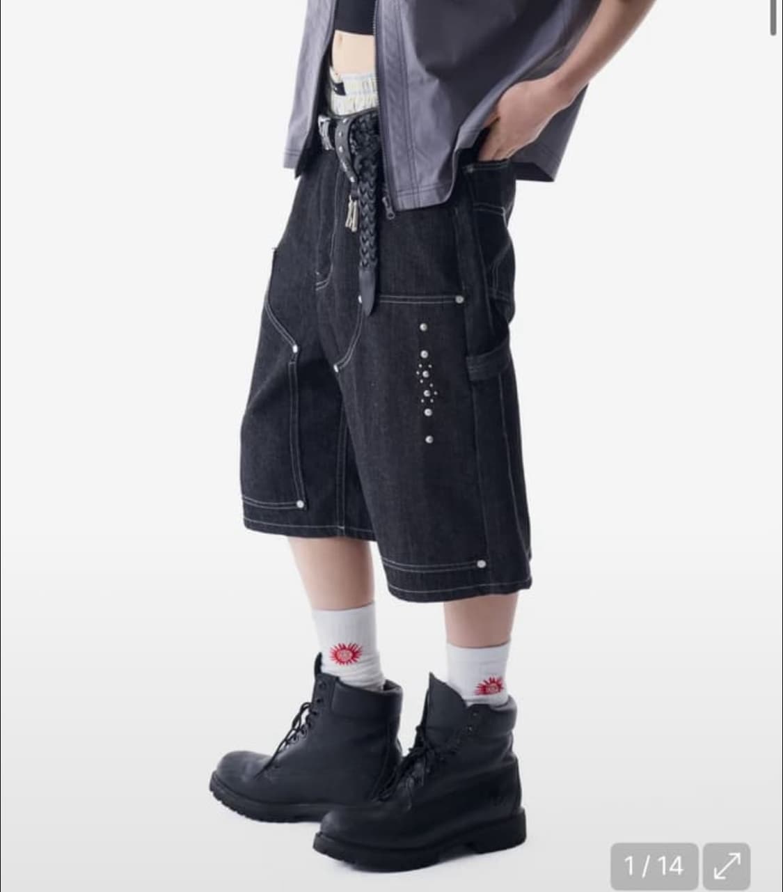 아캄 스터드 버뮤다팬츠 1 송이송이 상품이미지1