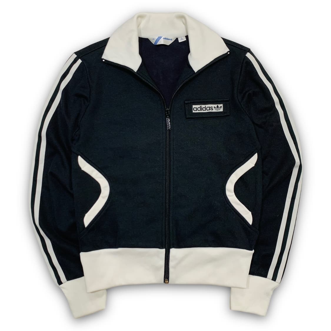 아디다스 브뤼셀 흰 검 트랙탑 긴팔 져지 90 상품이미지1