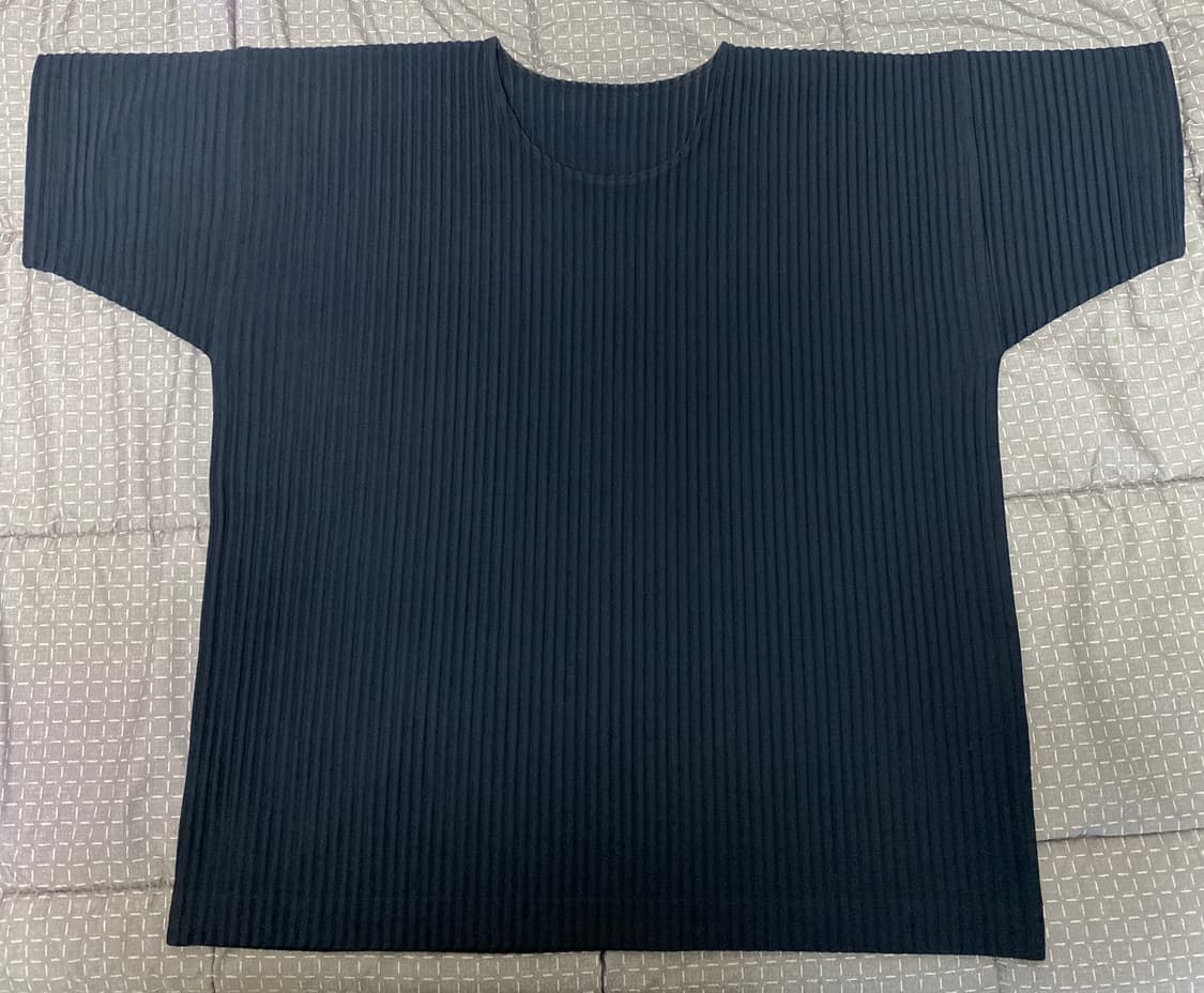 옴므플리세 베이직 반팔 네이비 3 상품이미지2