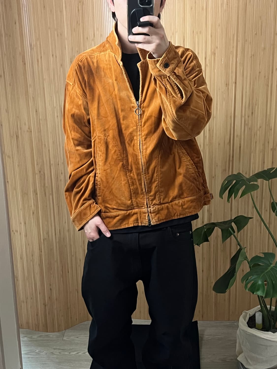 안셀름  ANCELLM 23FW 크링클 벨벳집업 자켓 상품이미지6