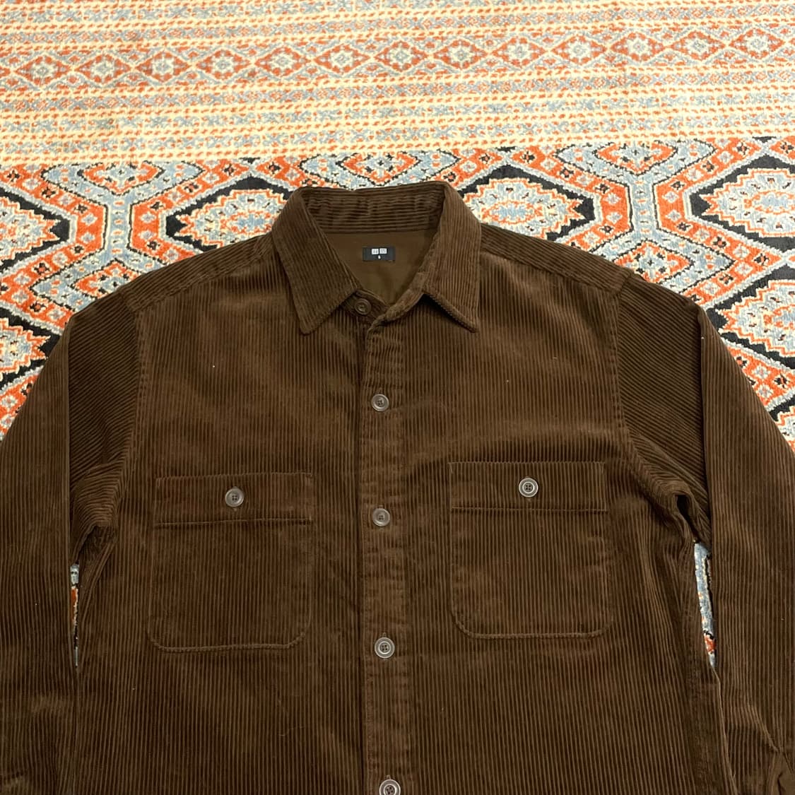 유니클로 브라운 골덴 포켓 셔츠 남성S  상품이미지2