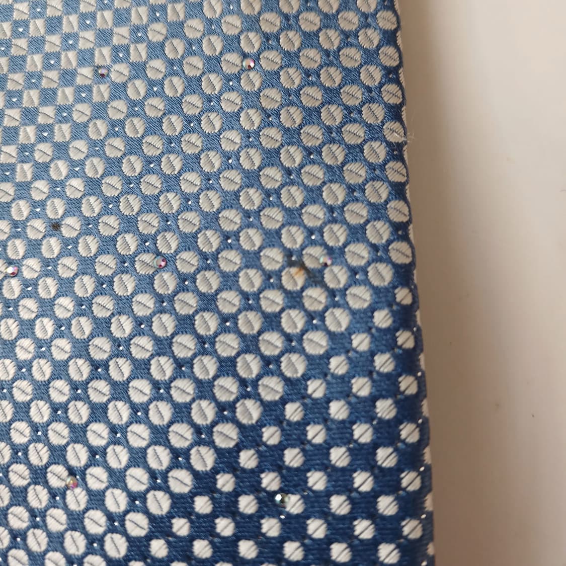 메트로시티 실크 블루 패턴 넥타이 8.5cm A등급 A19639 상품이미지9