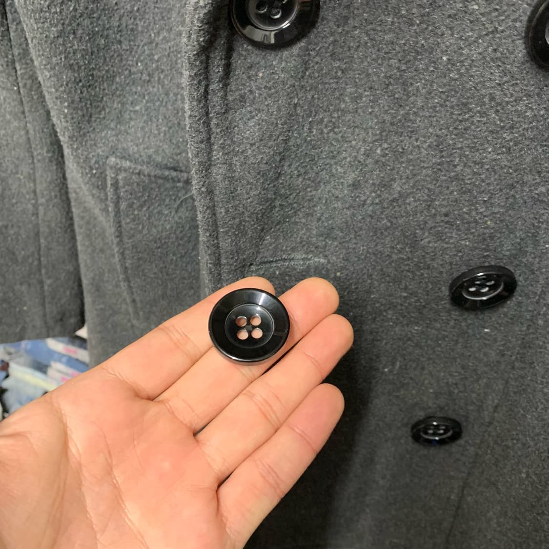 [M] 유지 야마다 울 더블피코트 상품이미지5