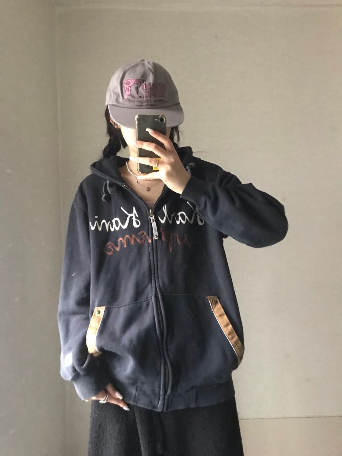 칼카니 00s 오버핏 후드집업 상품이미지3