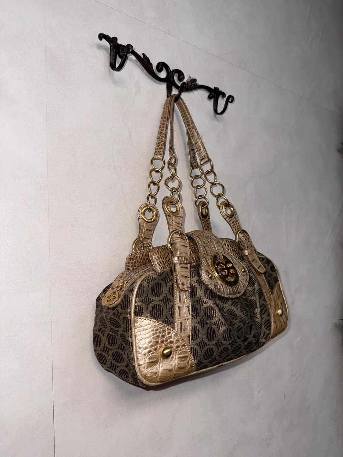 Esquire gold python chain shoulder bag 상품이미지2
