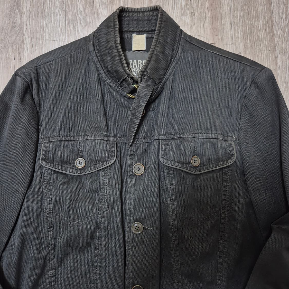 자라 캐주얼 1975 투포켓 야상 워크 자켓 M(95) 상품이미지2