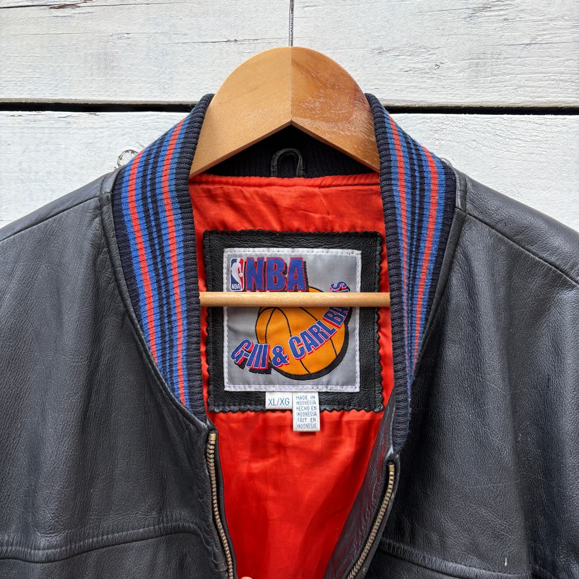 New York Knicks 90s NBA 뉴욕닉스 G-lll 레더 자켓 상품이미지9