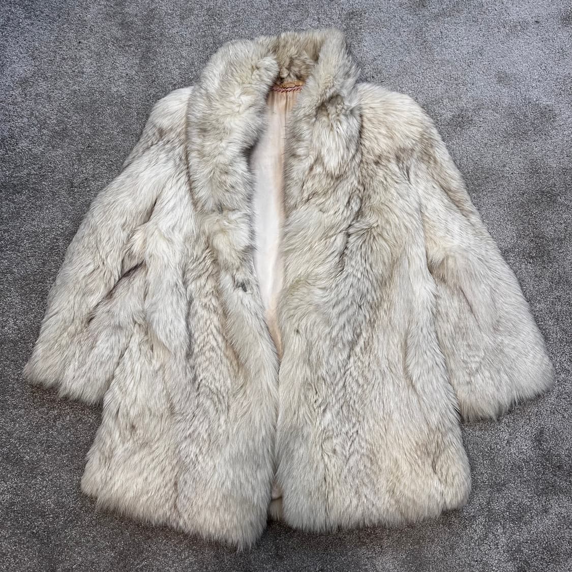 빈티지 아이보리 사가폭스 퍼자켓M 상품이미지1