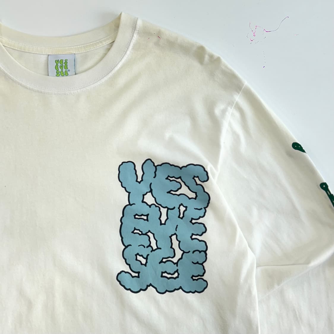 Yes eye see 예스아이씨 C-logo 화이트 롱슬리브 상품이미지4