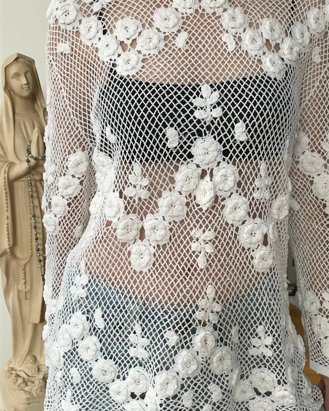 vintage flower net knit  상품이미지1