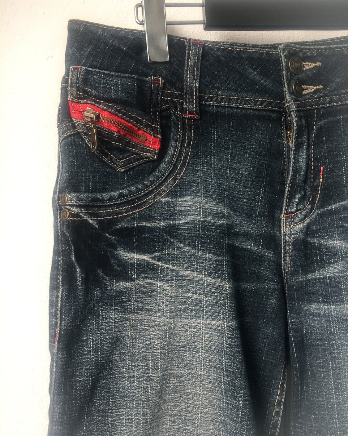 Washing denim half pants 상품이미지5