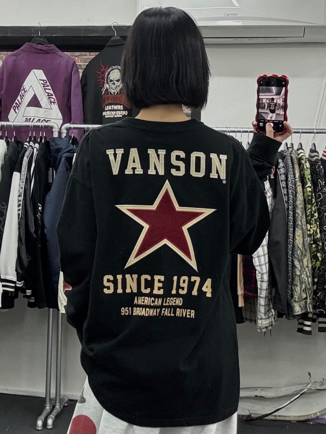 밴슨 레더 스타 롱슬리브 상품이미지5