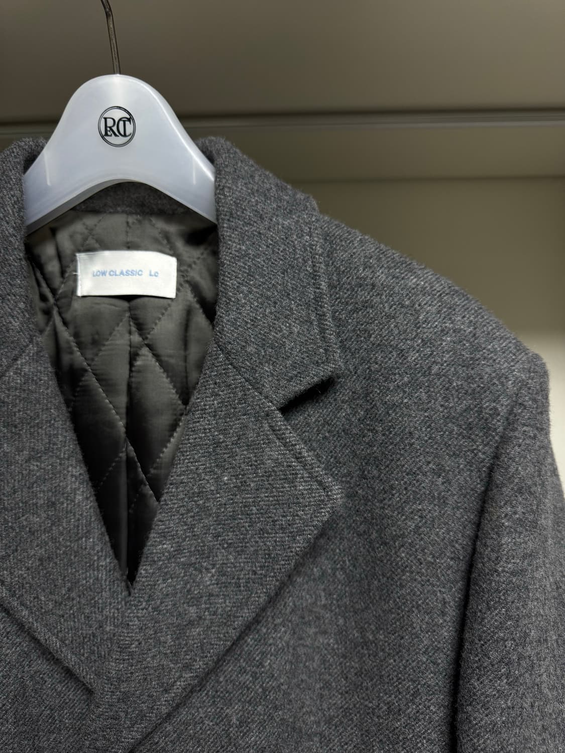 로우클래식 차콜 그레이 코트 S 상품이미지3