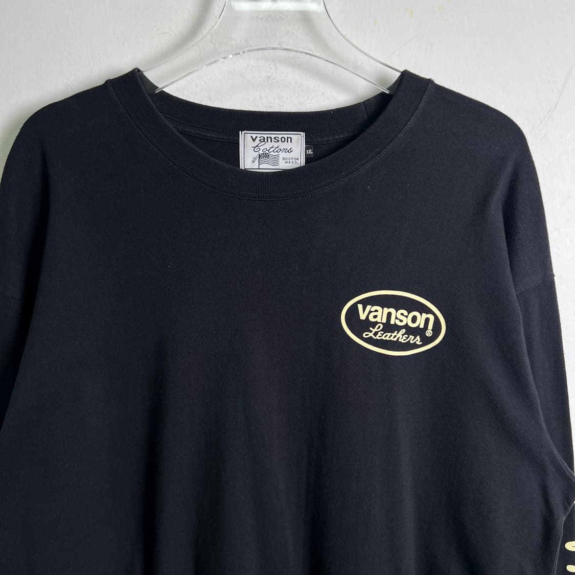 밴슨 레더 블랙 롱슬리브 2XL 상품이미지4