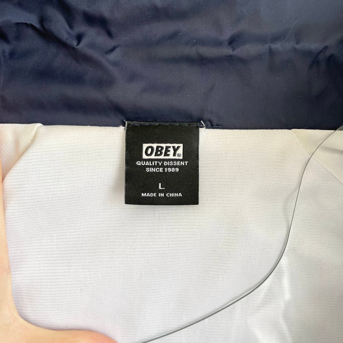F2 OBEY 오베이 로고 코치 재킷 L사이즈 상품이미지4