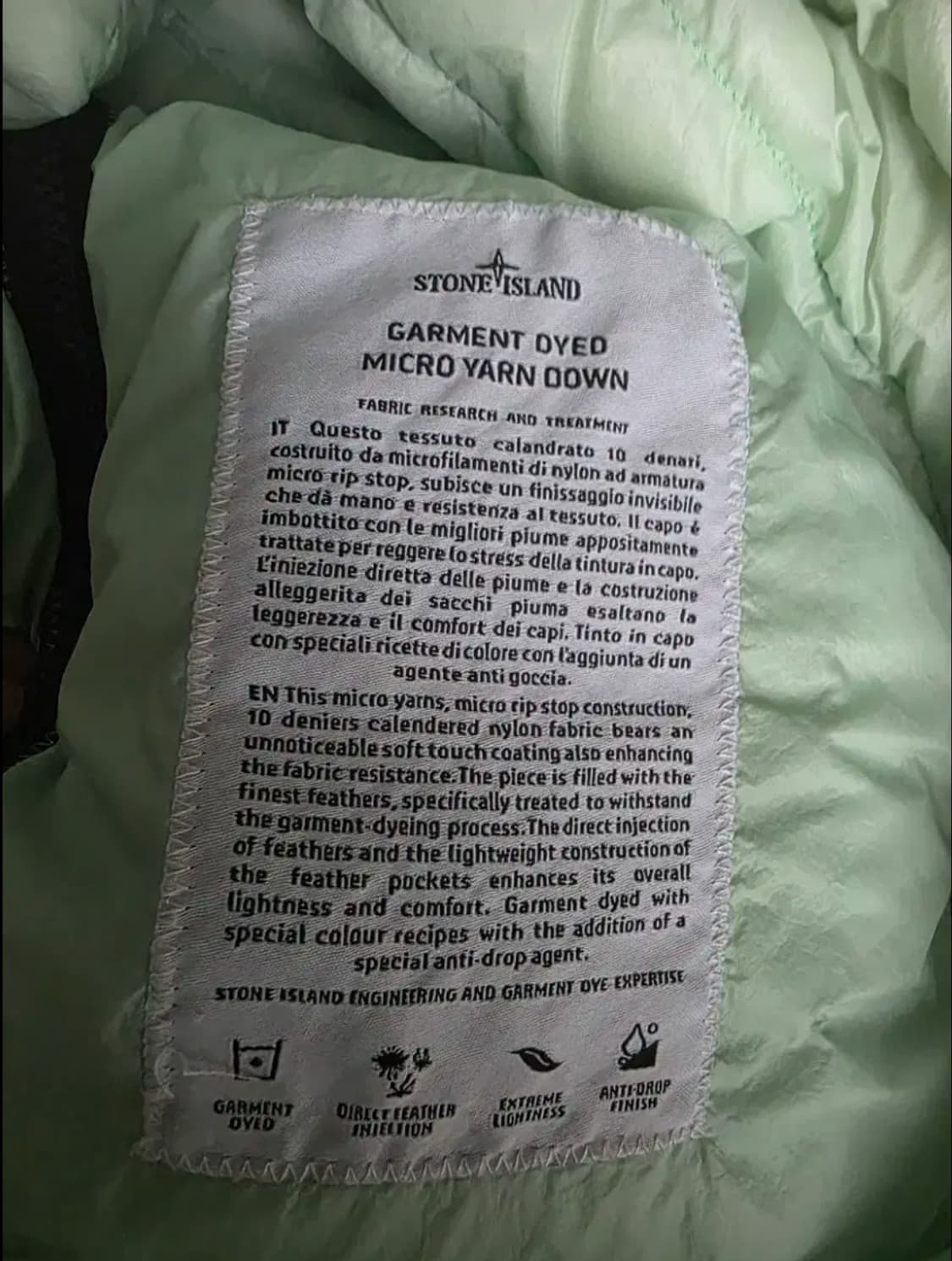 스톤아일랜드 경량패딩 XL 상태 최강 상품이미지2