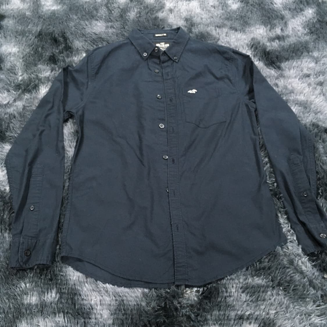 투티/0267 홀리스터 블랙 슬림핏 셔츠 y2k 긱시크 머슬핏 상품이미지3