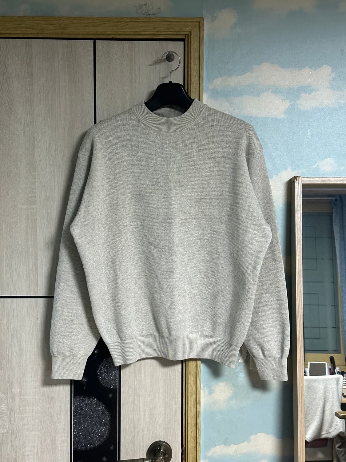 (새상품/3) 스테디에브리웨어 코튼 밀라노 립 모크 넥 니트 상품이미지2