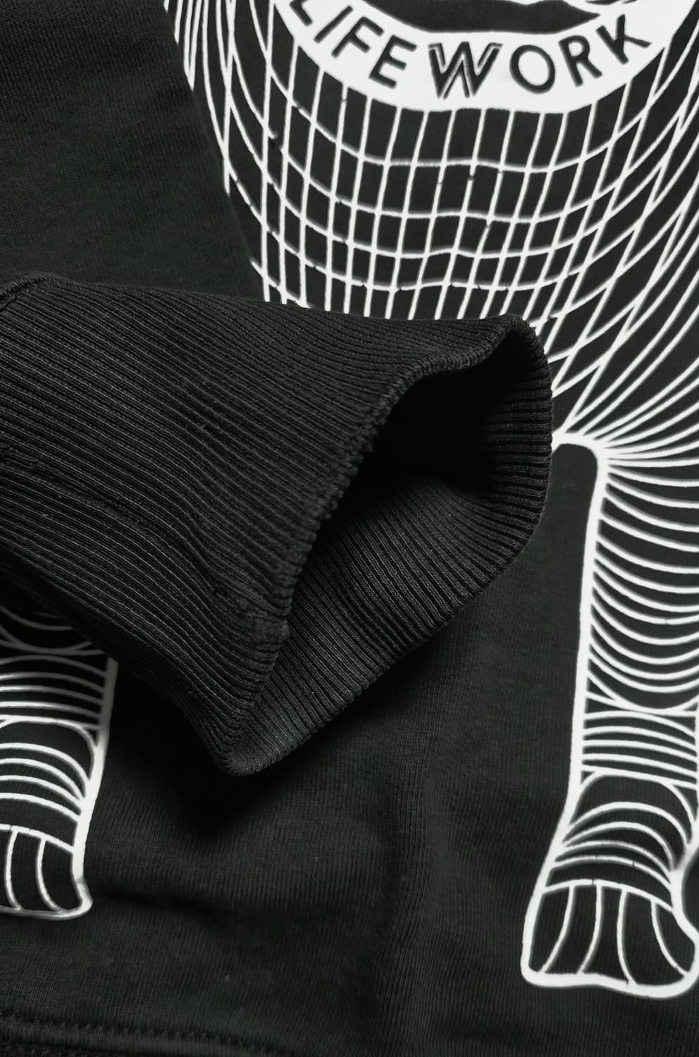 LifeWork 맨투맨 블랙 S 상품이미지4