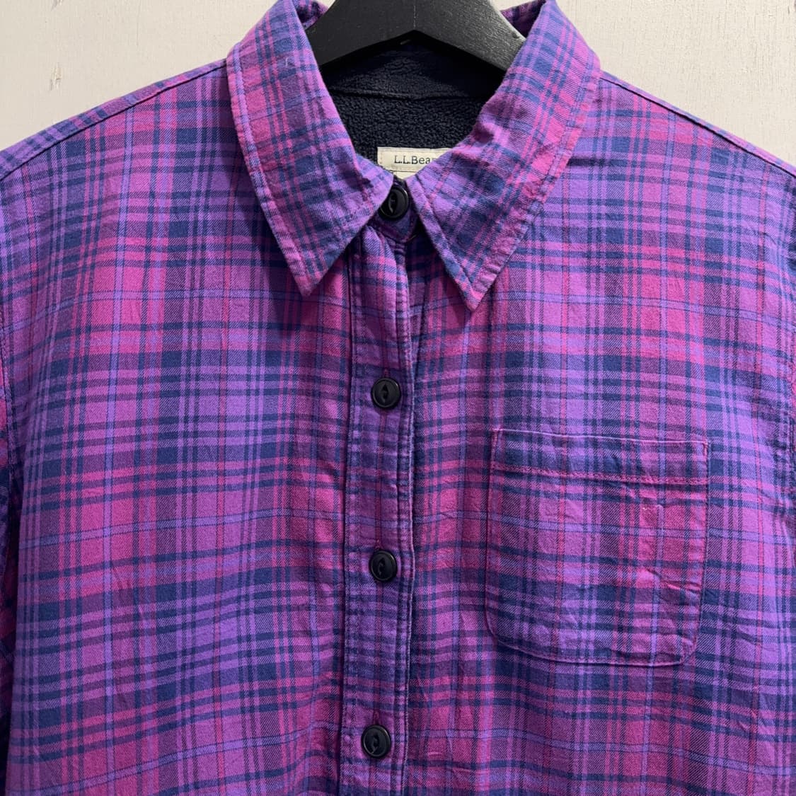 엘엘빈 플리스 체크 셔츠 자켓 상품이미지2