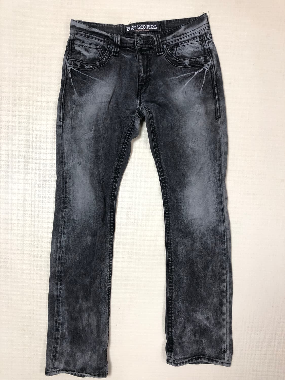 빈티지 버커루 블랙 데님 팬츠 상품이미지10