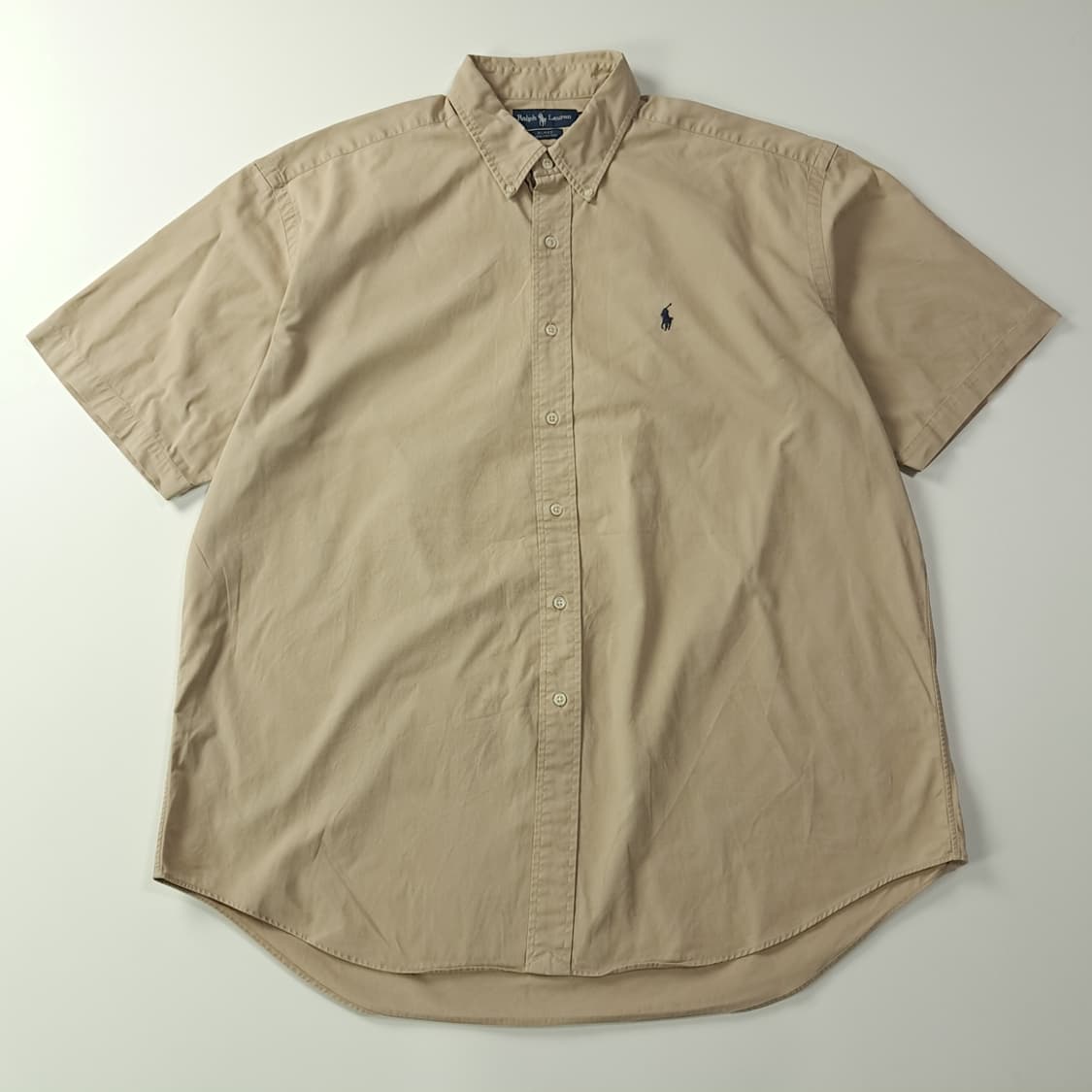 CK721 XL 폴로 90s 블레이크핏 베이지 반팔 셔츠 남방 상품이미지1
