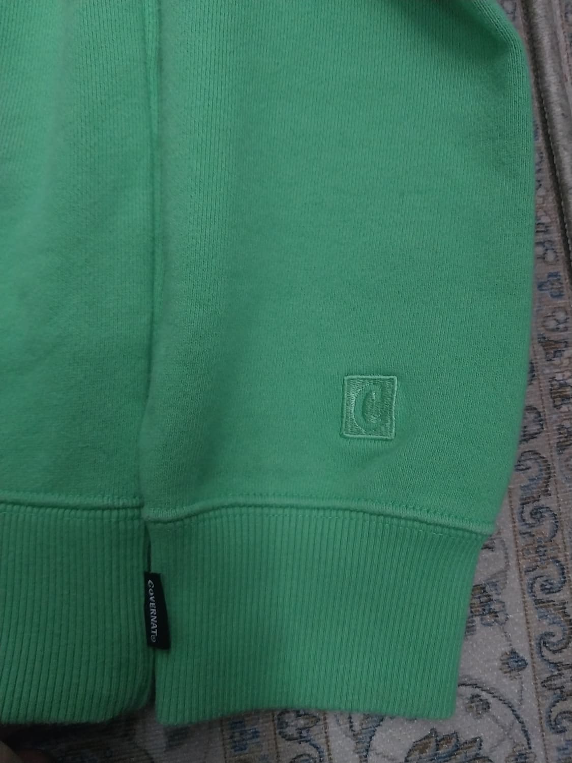 커버낫 C 로고 맨투맨 그린 M 상품이미지3
