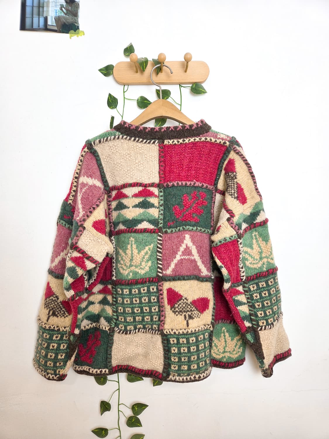 패치워크 짜임 니트 상품이미지4