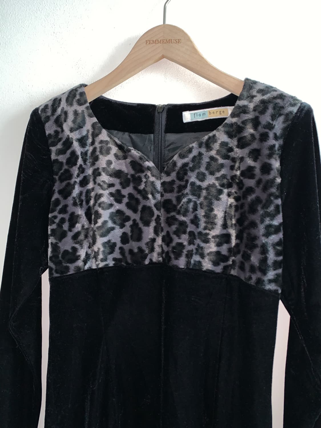 Leopard velvet dress 상품이미지3