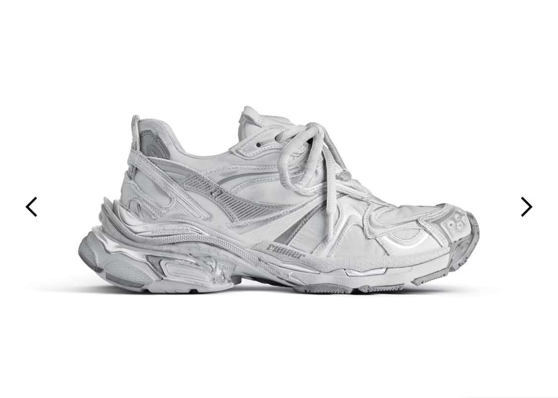 발렌시아가 25FW 뉴러너 2.0 스니커즈 그레이/실버 42 상품이미지9