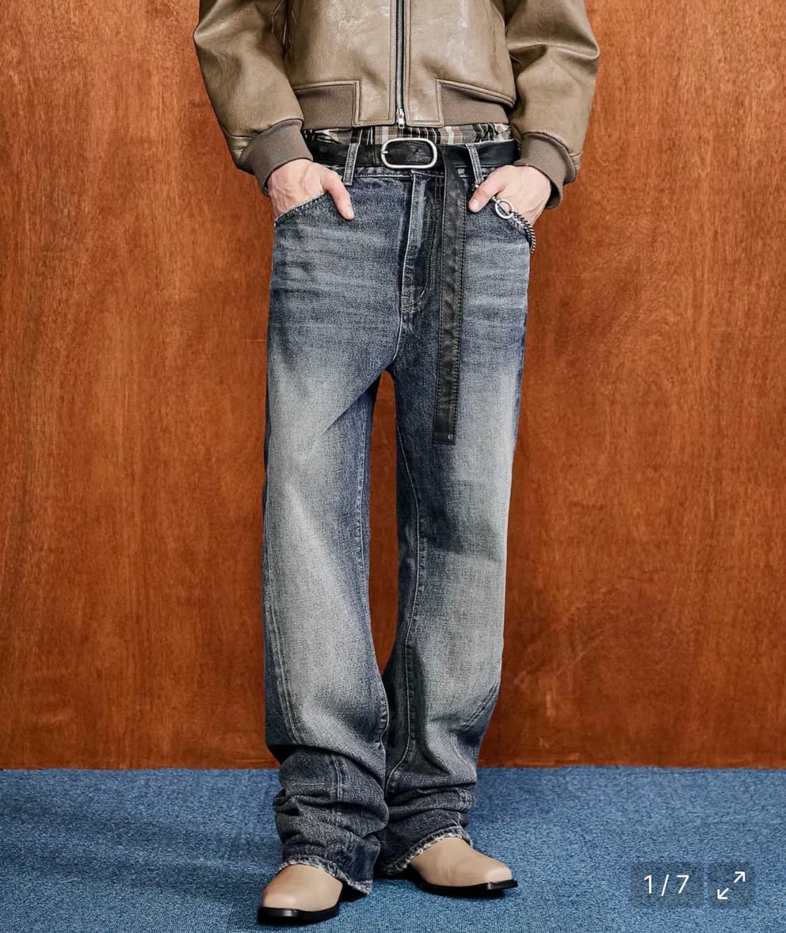 [엘무드] 웨스트 167 데님 더스트 그레이 (46) 상품이미지4