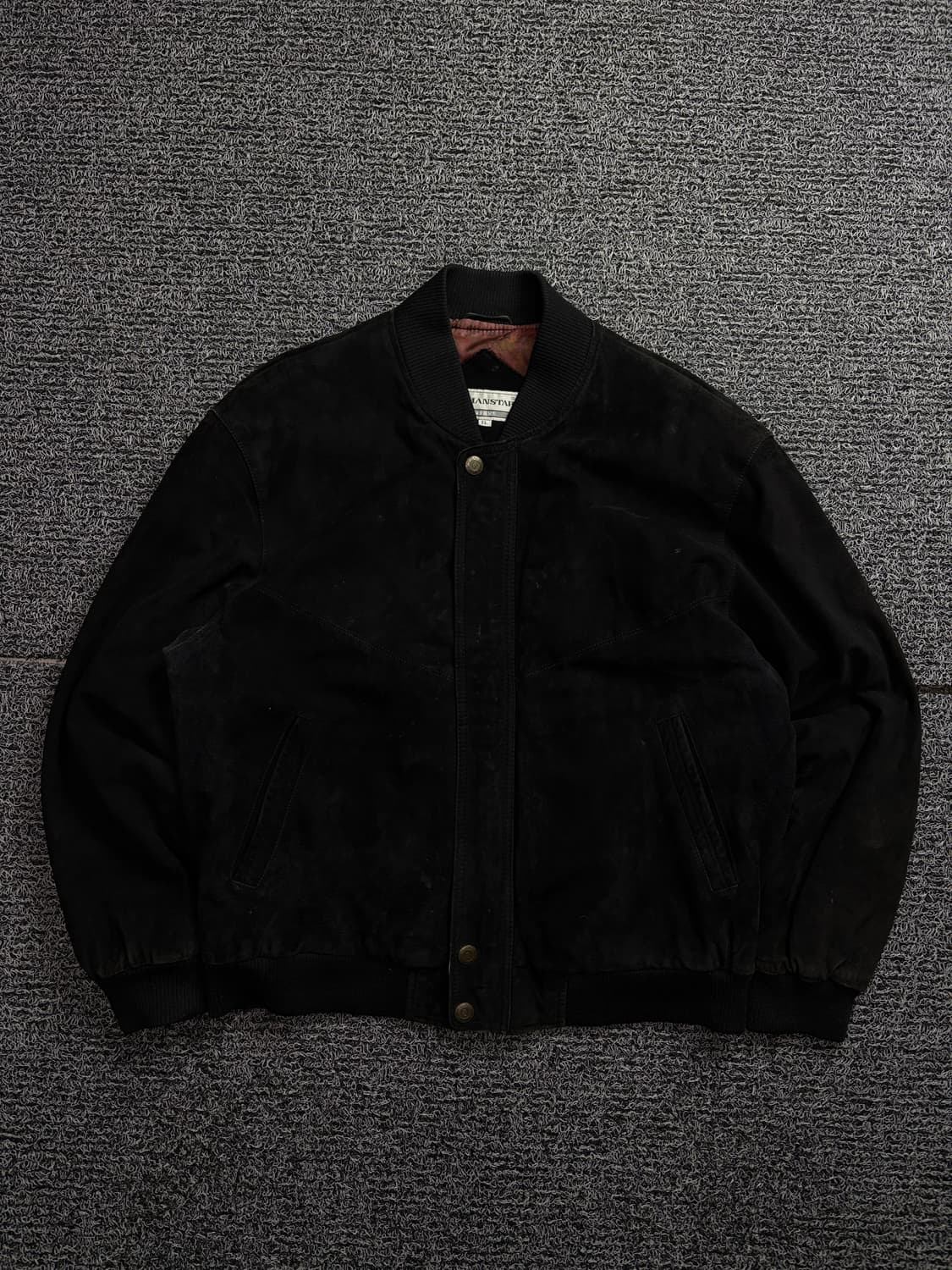 90s 아카이브 스웨이드 블랙 봄버 자켓 1937 상품이미지2