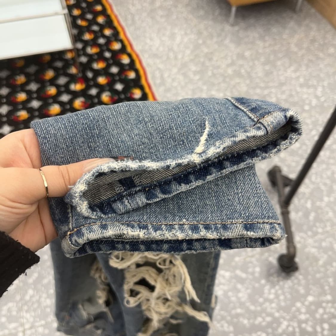 데님 앤 서플라이 데미지 디스트로이드 데님팬츠 24인치 C08430 상품이미지6
