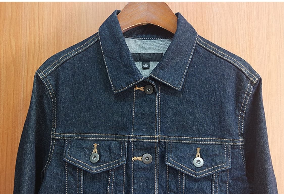 유니클로 진청 데님 자켓 상품이미지4