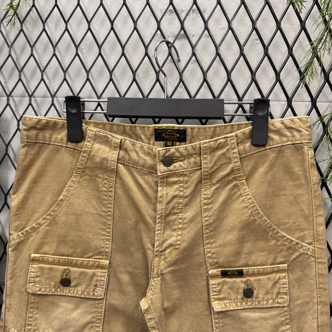 00s 히스테릭 글래머 코튼 부시 팬츠 전면 포켓 포인트 베이지 상품이미지3