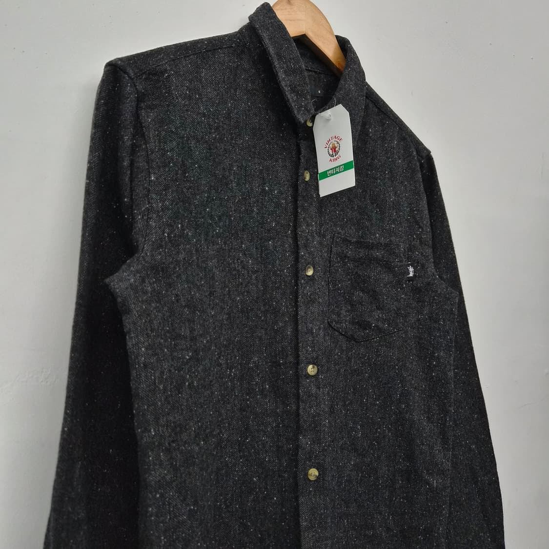 스투시 블랙 긴팔 셔츠 남녀공용 S 상품이미지2