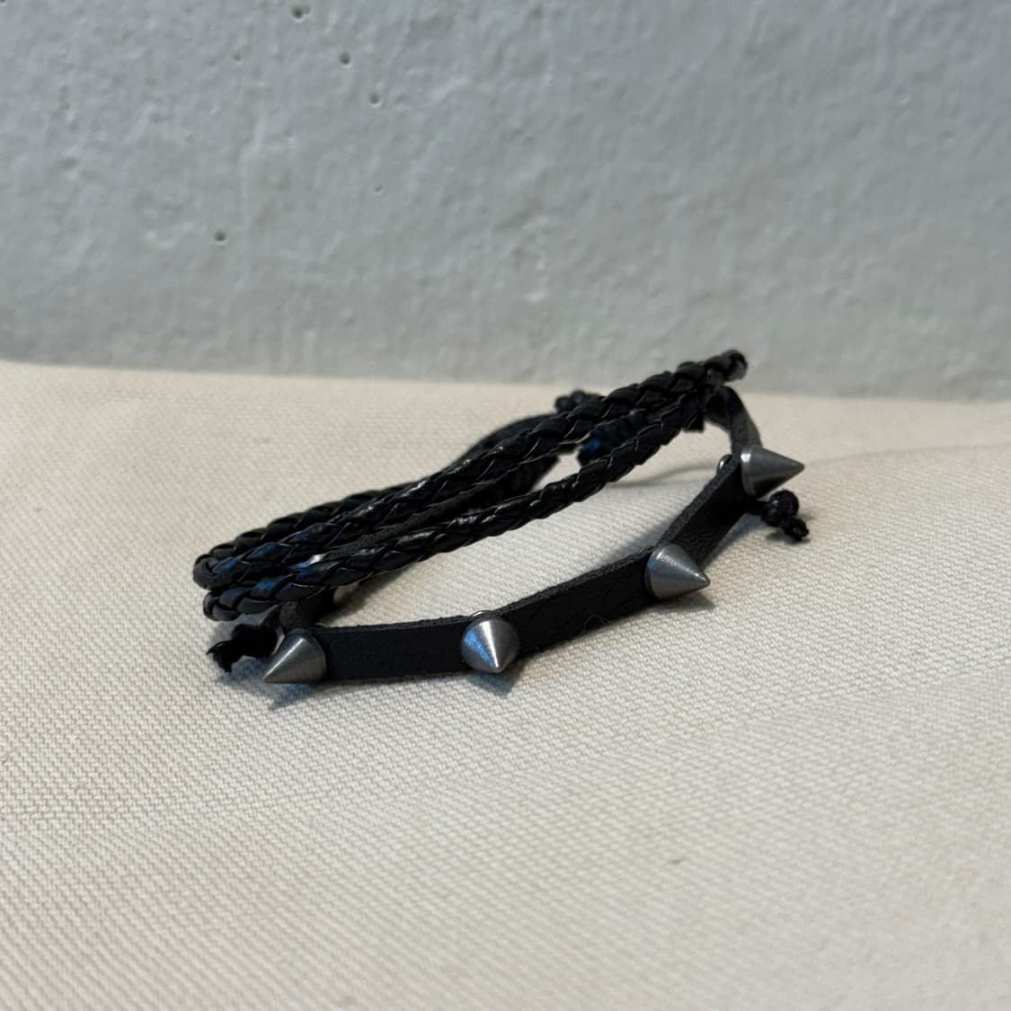 일본 빈티지 무드 가죽 레더 팔찌  상품이미지1