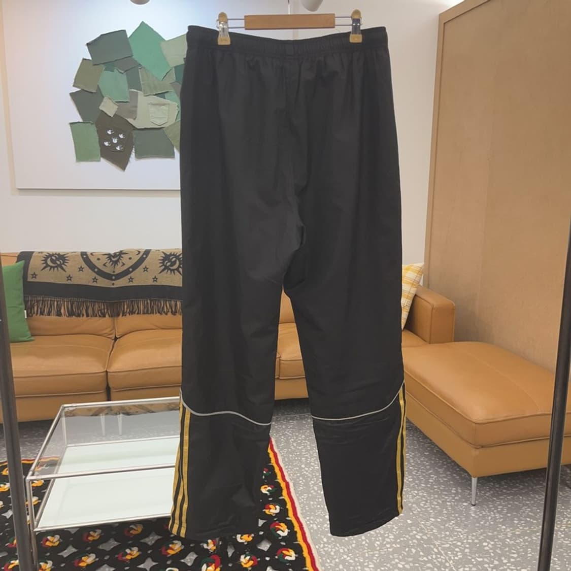 아디다스 빈티지 00's 블랙 골드 흑금 트랙팬츠 105 C06630 상품이미지4