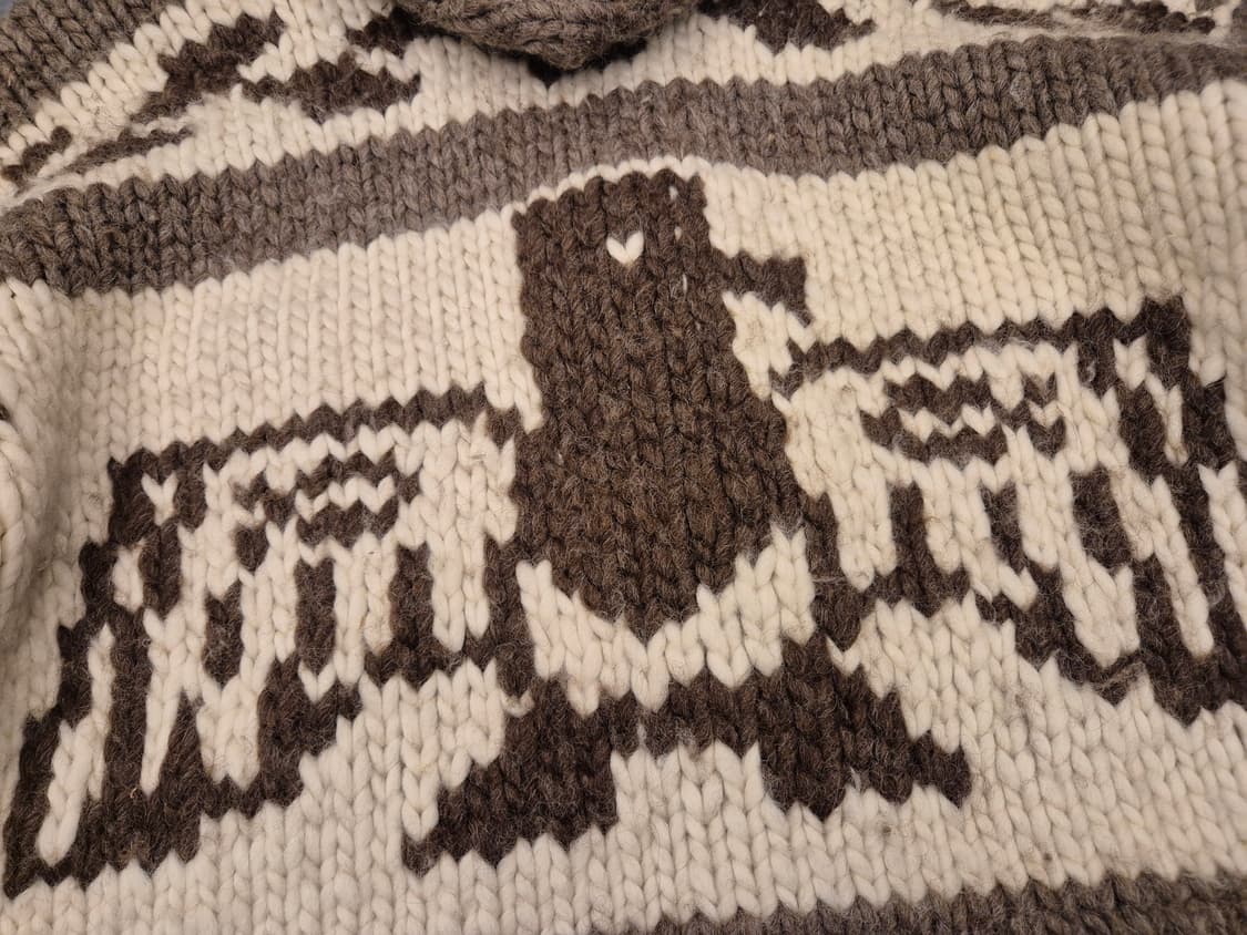 90s KANATA 헤비울 코위찬 후드  상품이미지4