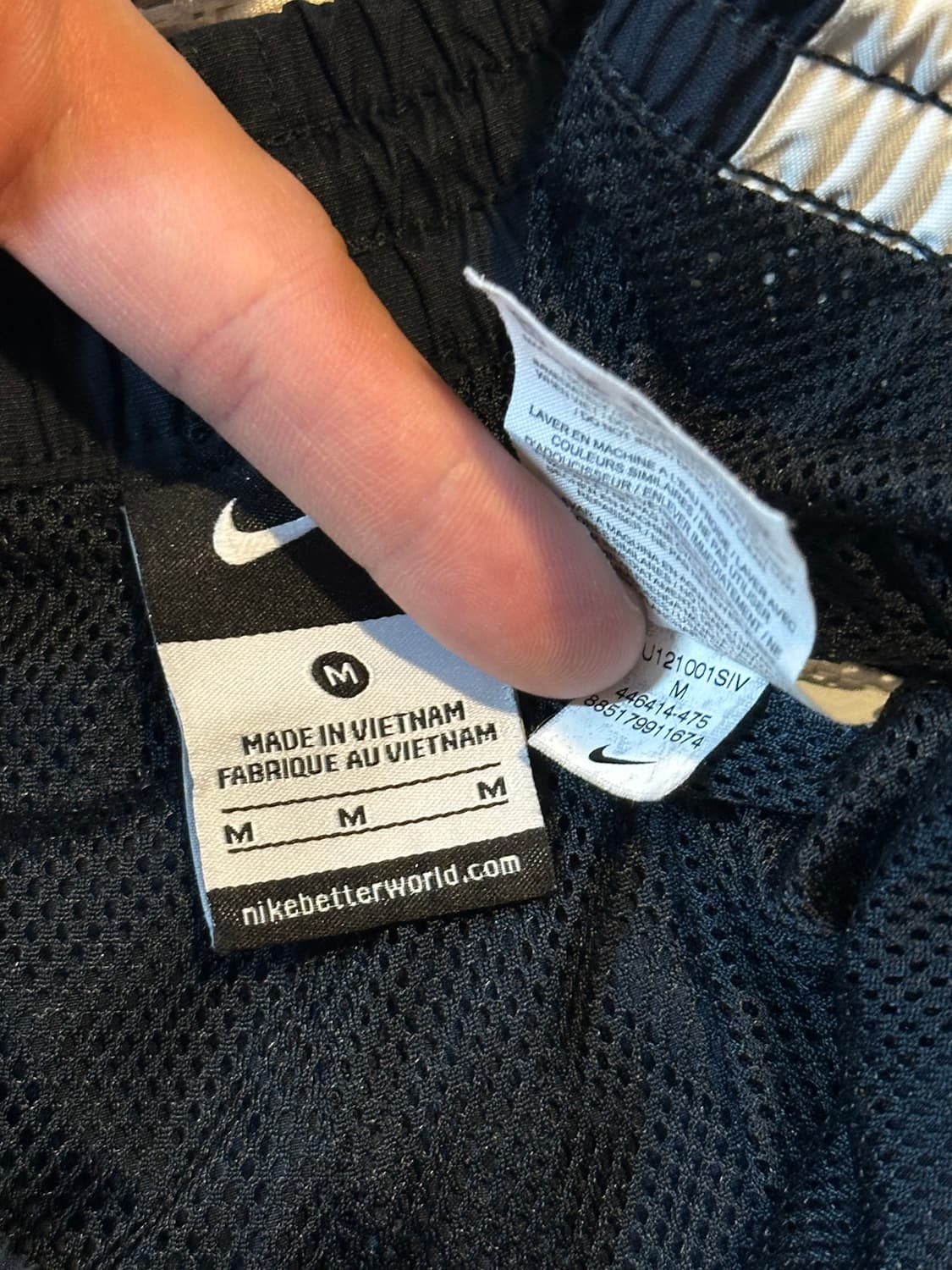 나이키 올드스쿨 스우시 사이드라인 나일론 트랙팬츠 네이비 상품이미지6