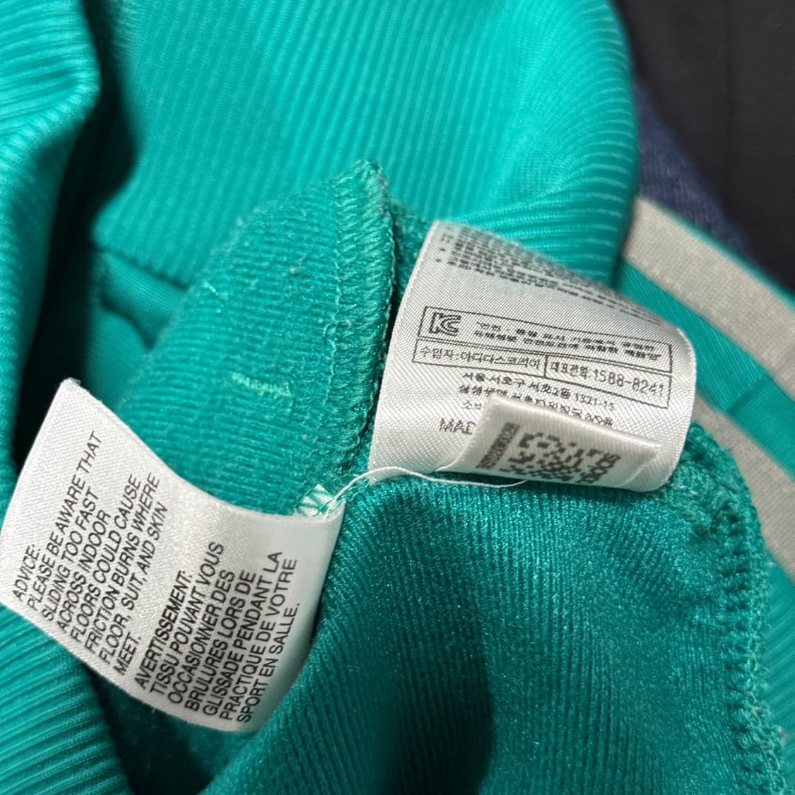 레어 아디다스 파이어버드 민트 , 그레이 배색 집업 져지 자켓 상품이미지7