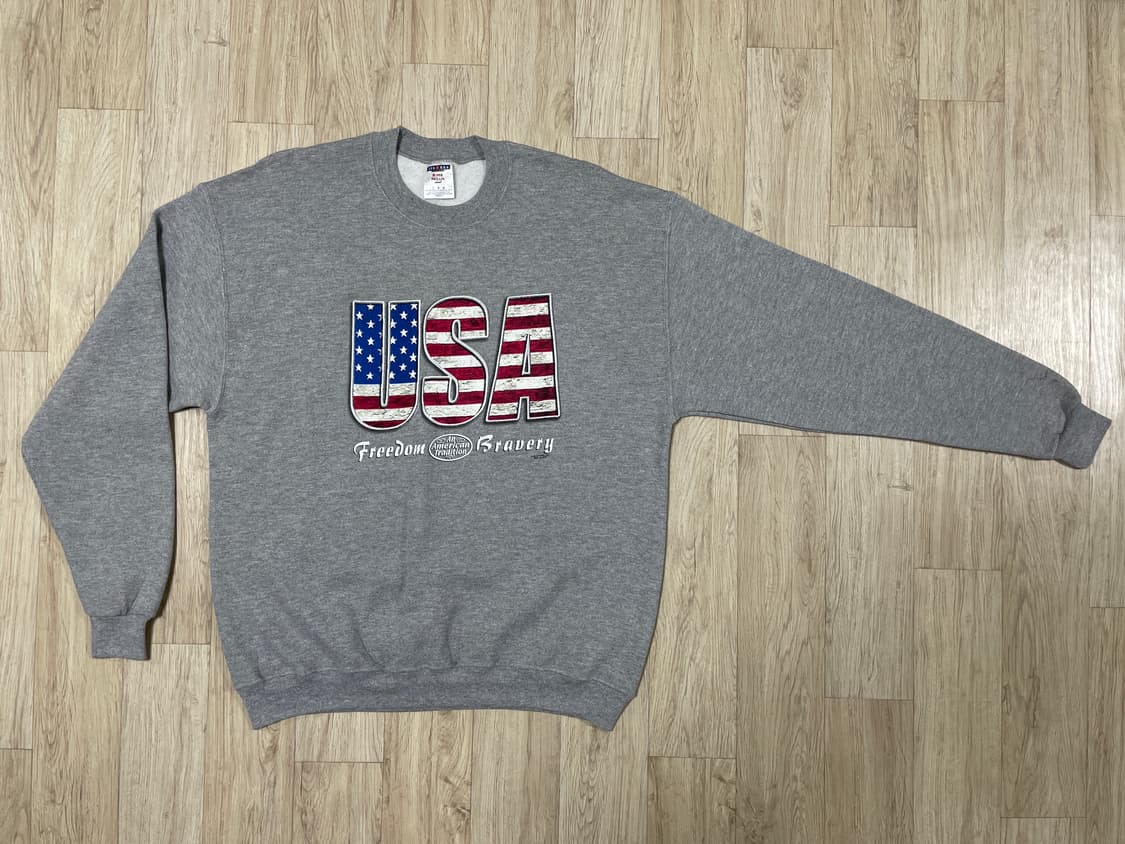 105~110) 90's 저지스 USA&성조기 맨투맨(RRL&LVC&폴로 상품이미지2